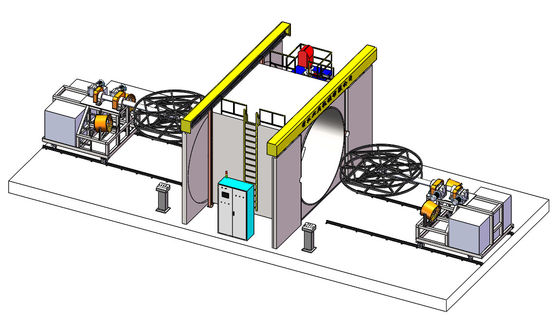 2 Arms Shuttle Rotomolding Machine Oven Type Customized