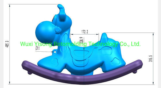 Rocking Horse Aluminum Rotational Molds Toys Mold Childrens