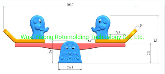 Teeterboard Aluminum Rotational Molds Rota Mold