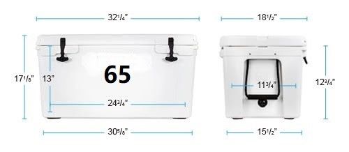 65L Ice Cooler Box Solid Billet Aluminum Rotomoulding Rotational Mold