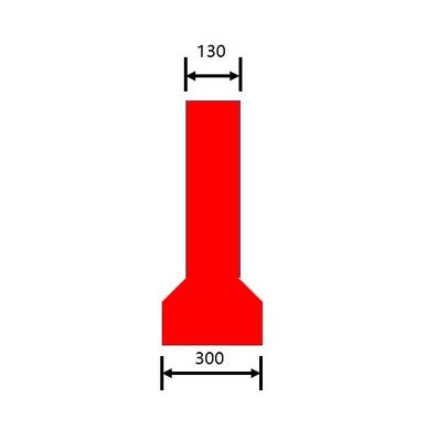 Rotational Roto Moulded Products Road Barrier 1350x750mm 3 Holes