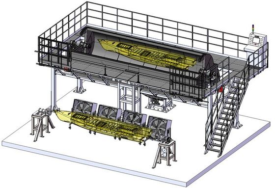 Boat Rock And Roll Rotomoulding Machine Manufacturers Oven