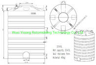 2000L Polyethylene Sheet Metal Mould Water Tank Vertical Polishing