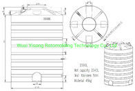 2000L Polyethylene Sheet Metal Mold Water Tank Vertical Polishing