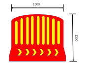 Rotomolding Roto Molded Products Road Fence 1500x1200mm