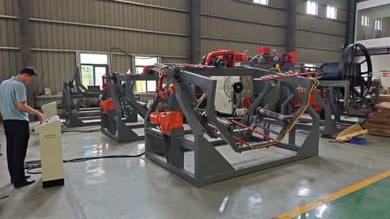 Open Flame Rock N Roll Machine , Rotomolding Bucket Machinery