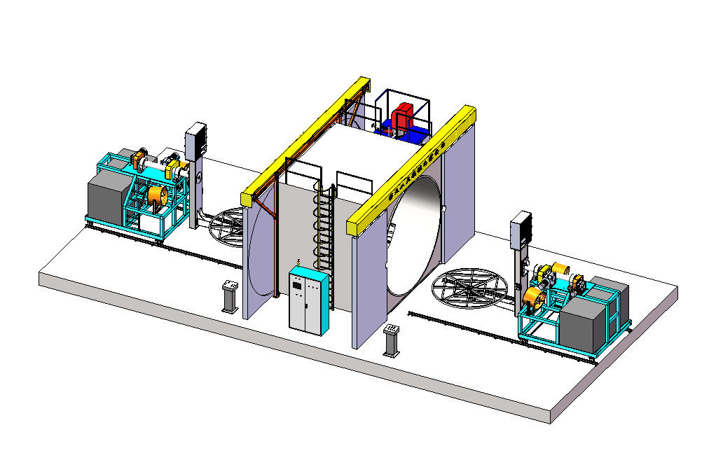 4M Oven Rotomoulding Water Tank Making Machine Shuttle Type 2 L Arm