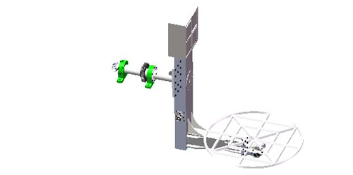 3.5m Oven Rotational Moulding Shuttle Machine Customized