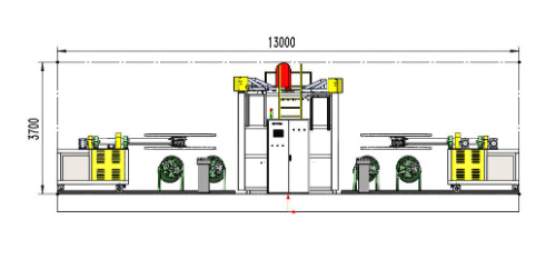 2.5m Oven Rotomoulding Shuttle Machine