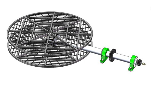 2.5m Oven Rotomoulding Shuttle Machine