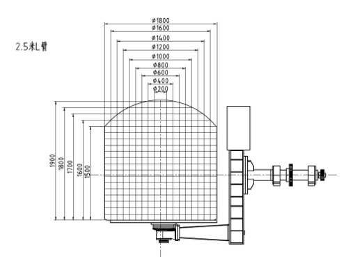 2.5m Oven Rotomoulding Shuttle Machine