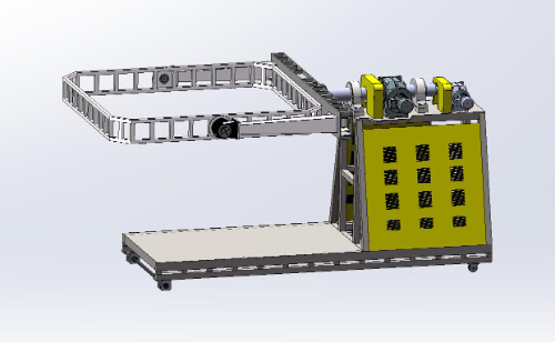 4.5m Oven Rotomoulding Shuttle Machine